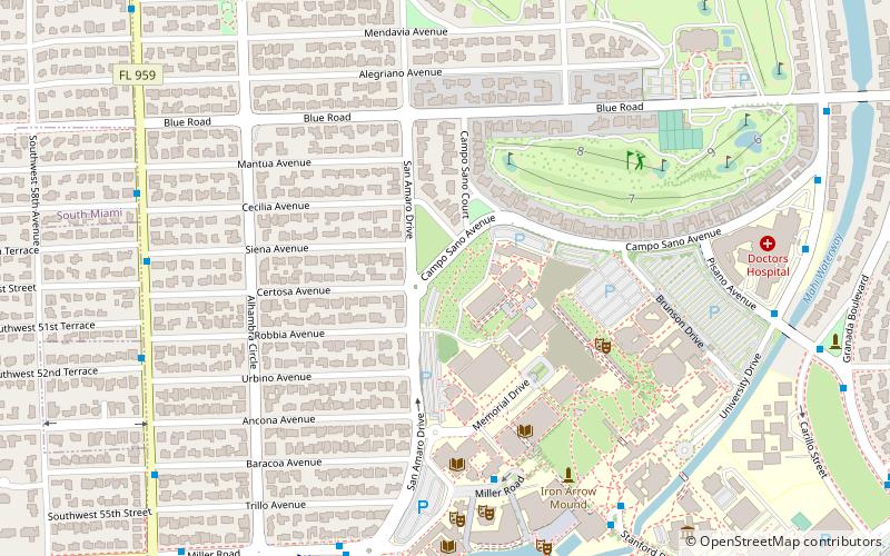 John C. Gifford Arboretum location map