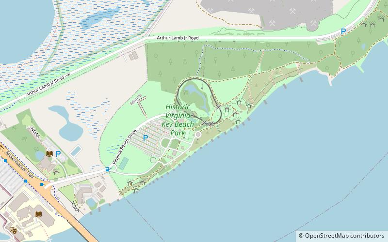 Virginia Key location map