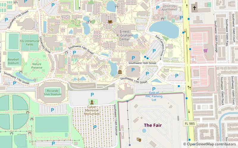 Frost Art Museum location map