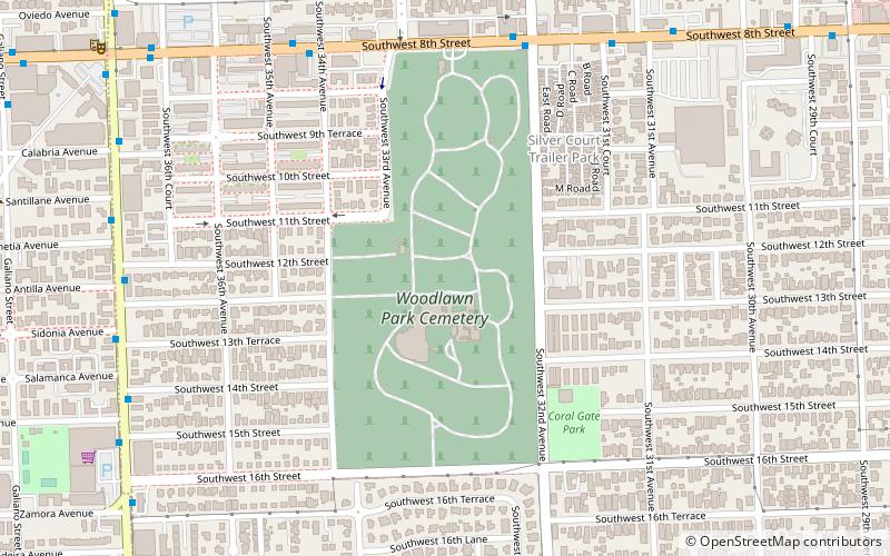 Woodlawn Park Cemetery location map