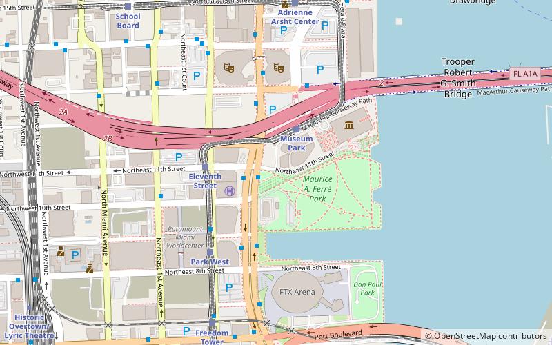 Miami Science Museum location map
