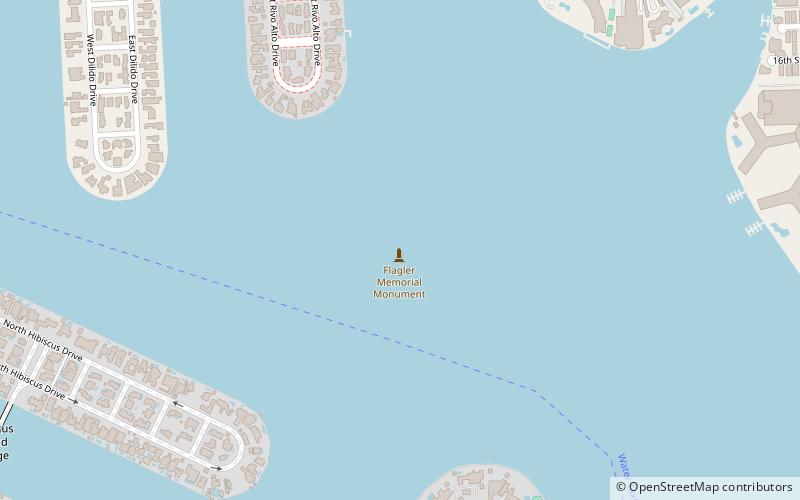 Flagler Monument Island location map