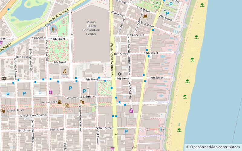 Temple Emanu-El location map