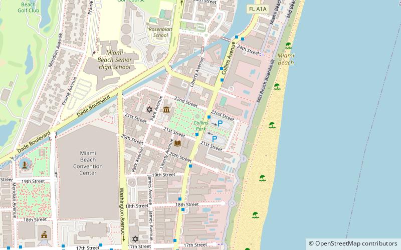 collins park miami beach location map