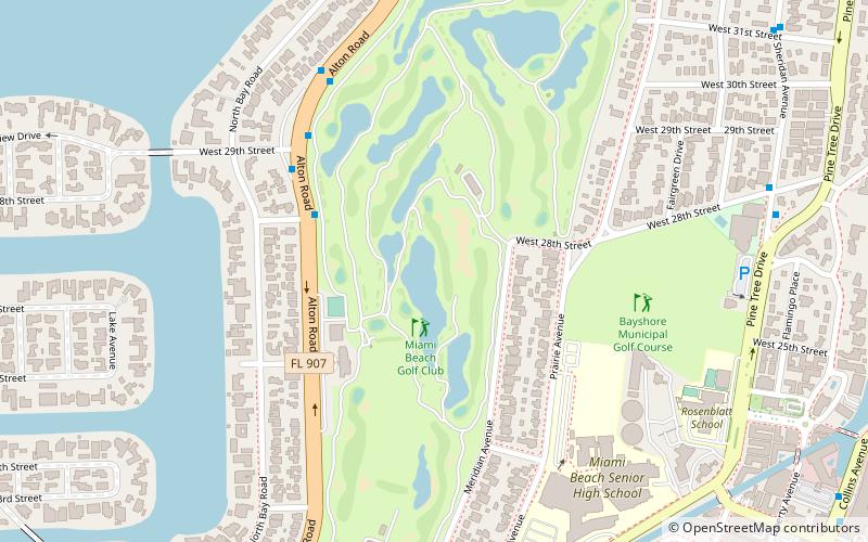 miami beach golf club location map