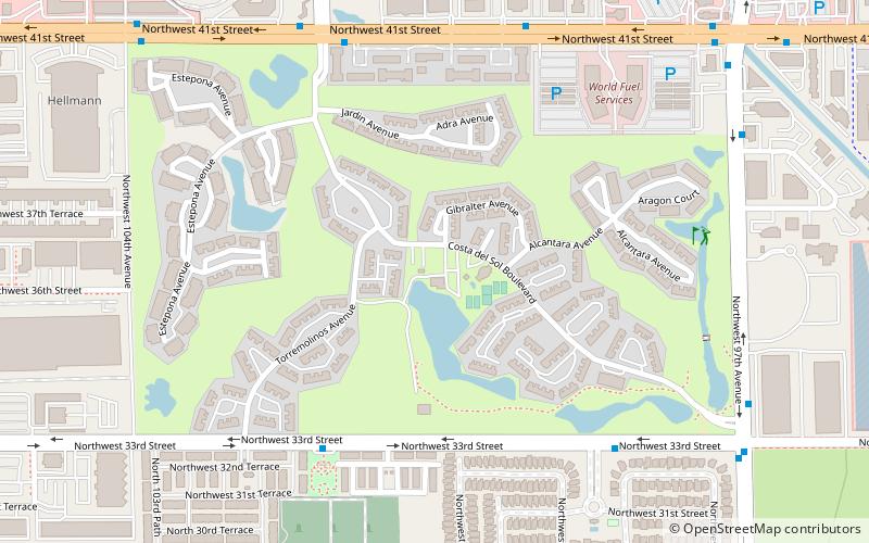 Costa del Sol Golf Club Doral Miami location map