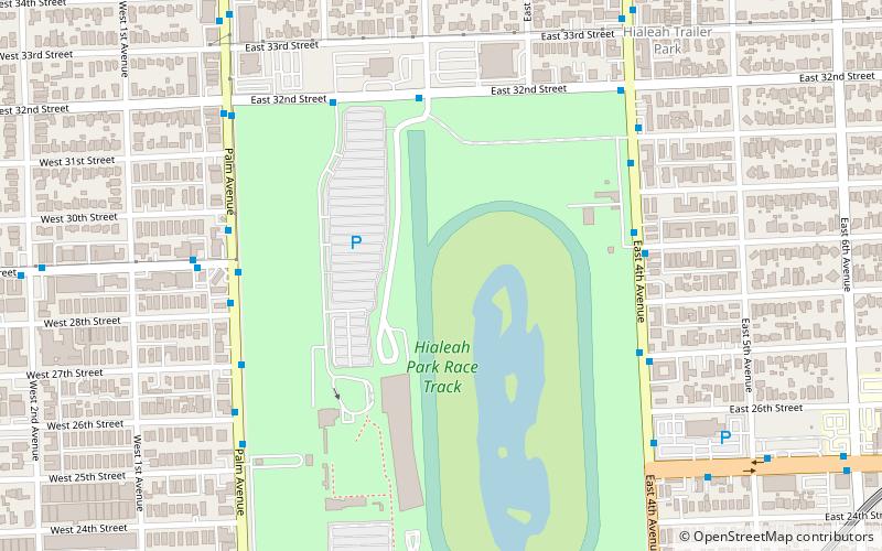 Hialeah Park Race Track location map