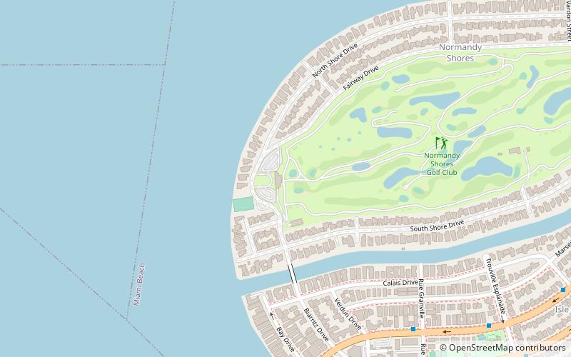 Normandy Shores Golf Club location map