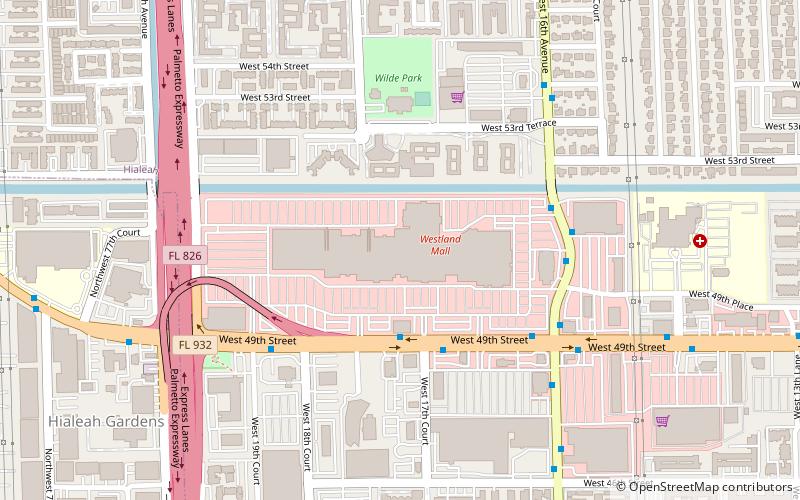 Westfield Westland Mall location map