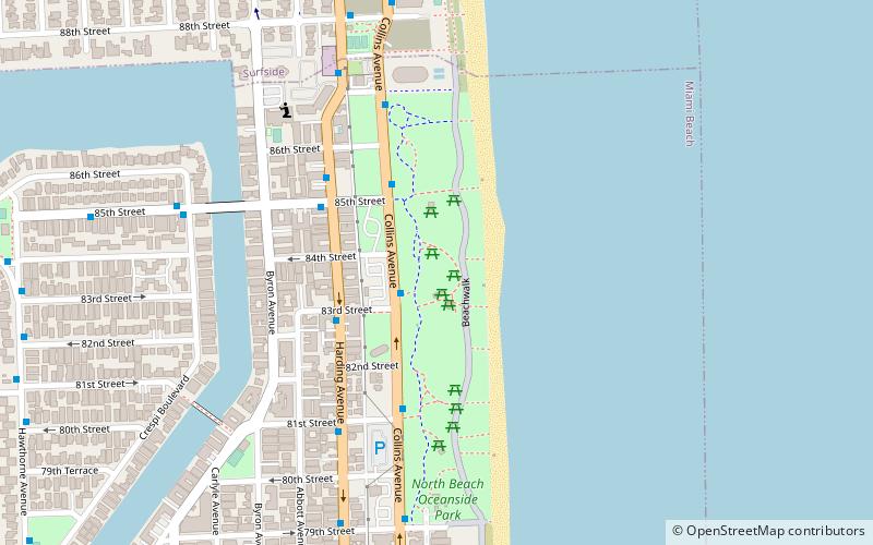 north shore open space park miami beach location map