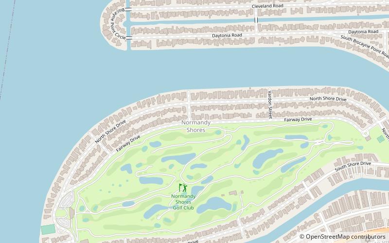 normandy shores miami beach location map
