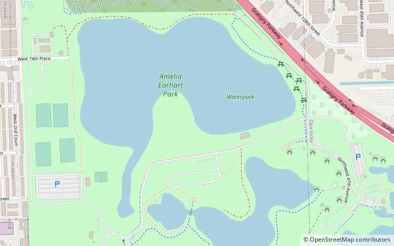 Amelia Earhart Park location map