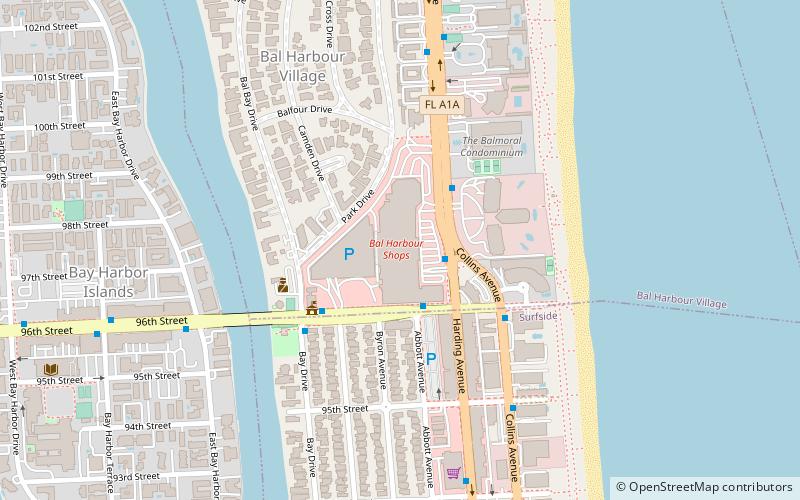 Bal Harbour Shops location map