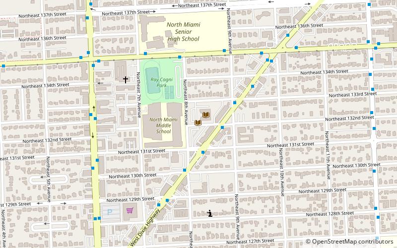 North Miami Public Library location map