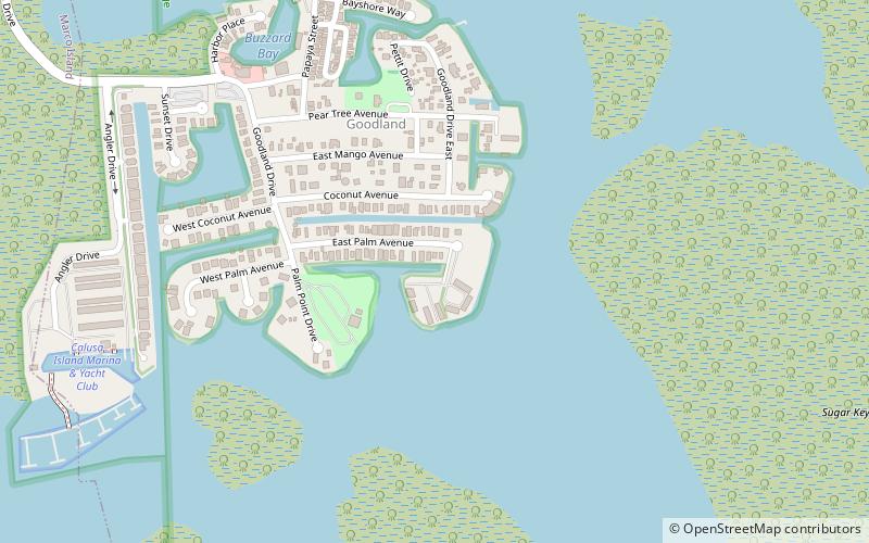 Walker's Coon Key Marina location map