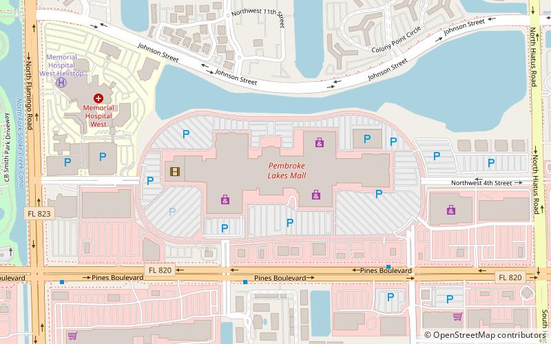 Pembroke Lakes Mall location map