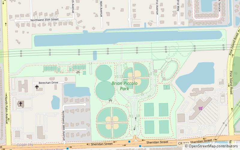 Brian Piccolo Park location map