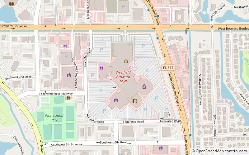 Westfield Broward Mall location map