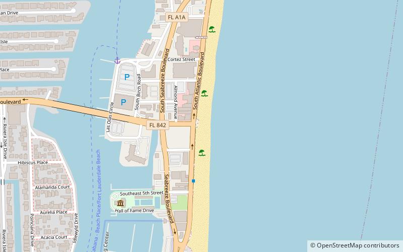las olas beach fort lauderdale location map
