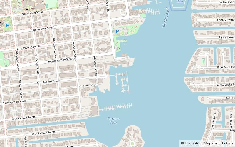 Naples City Dock location map