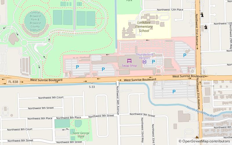 Uncle Bernie's Amusement Park- Fort Lauderdale location map