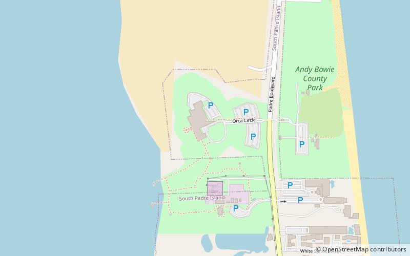 South Padre Island Convention Centre location map