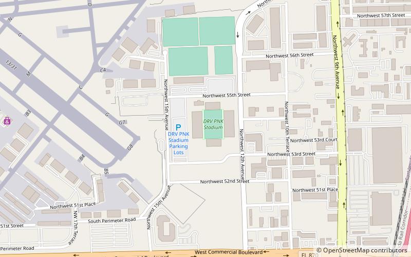 Lockhart Stadium location map