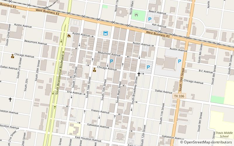 M and J Nelson Building location map