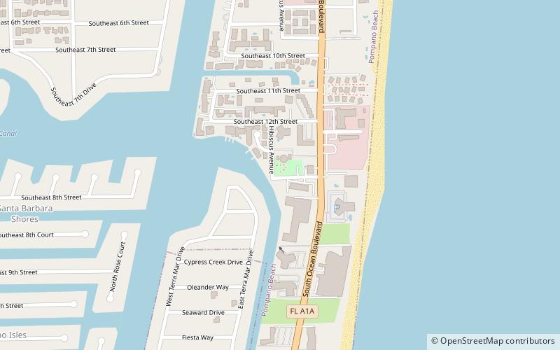 Pompano Beach Mound location map