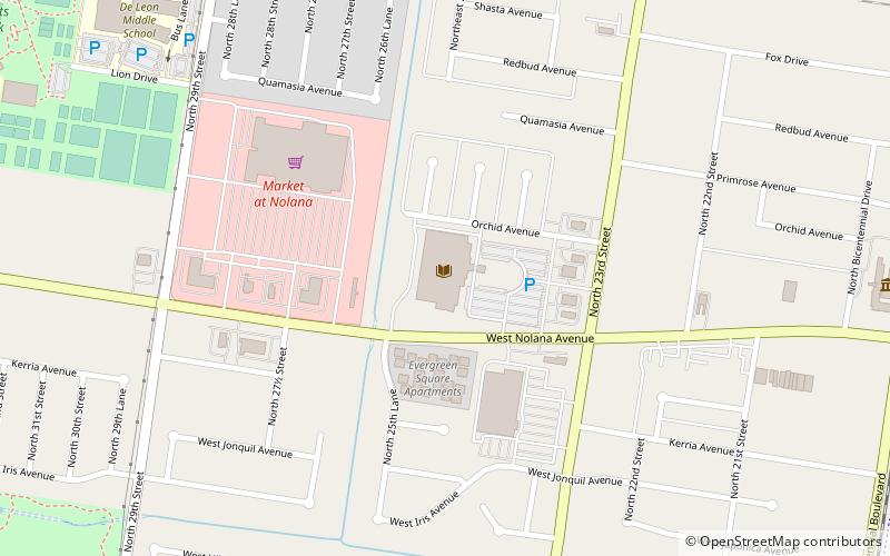 McAllen Public Library location map