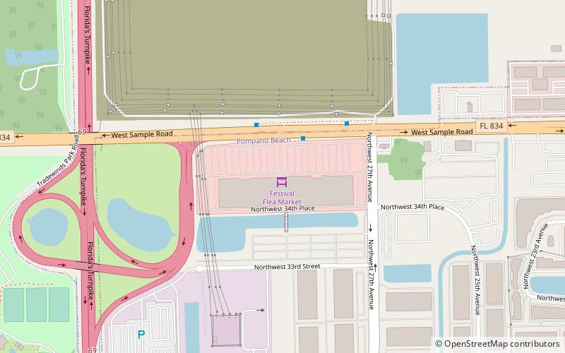 Festival Flea Market location map