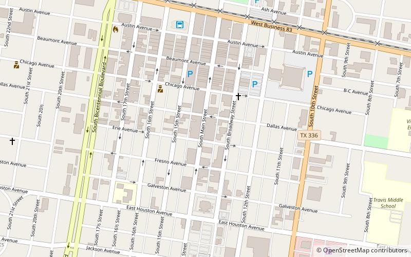 downtown mcallen location map