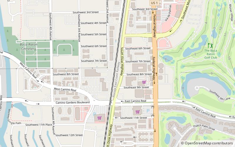 Boca Express Train Museum location map