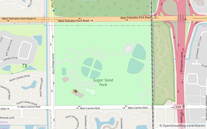 sugar sand park boca raton location map