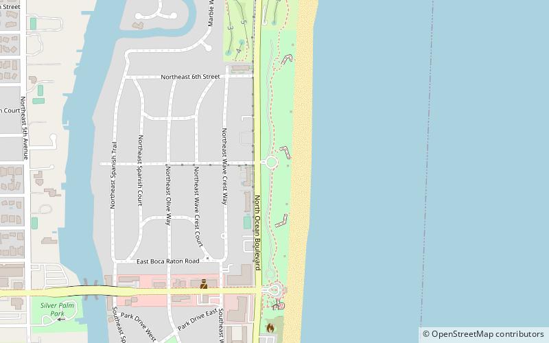 south beach park boca raton location map