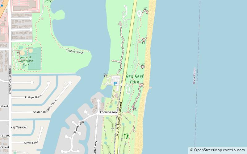 red reef park boca raton location map