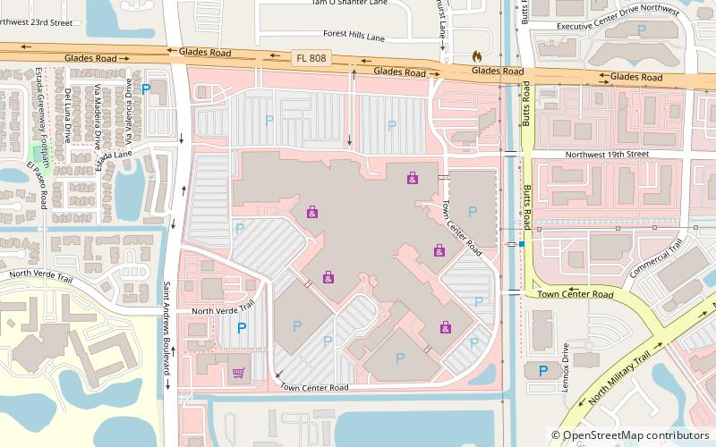 Town Center at Boca Raton location map