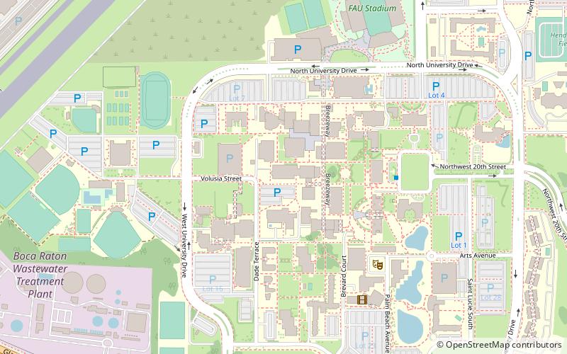 Florida Atlantic University Library location map