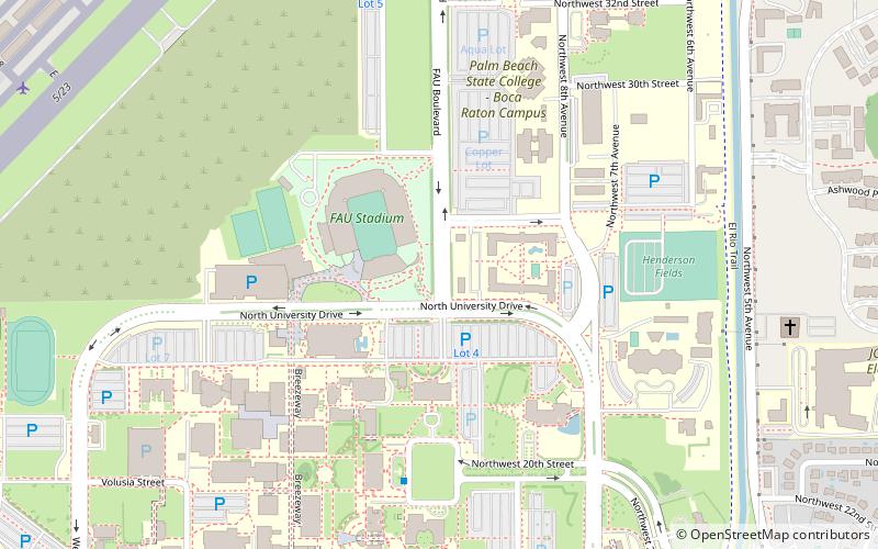 FAU Stadium location map