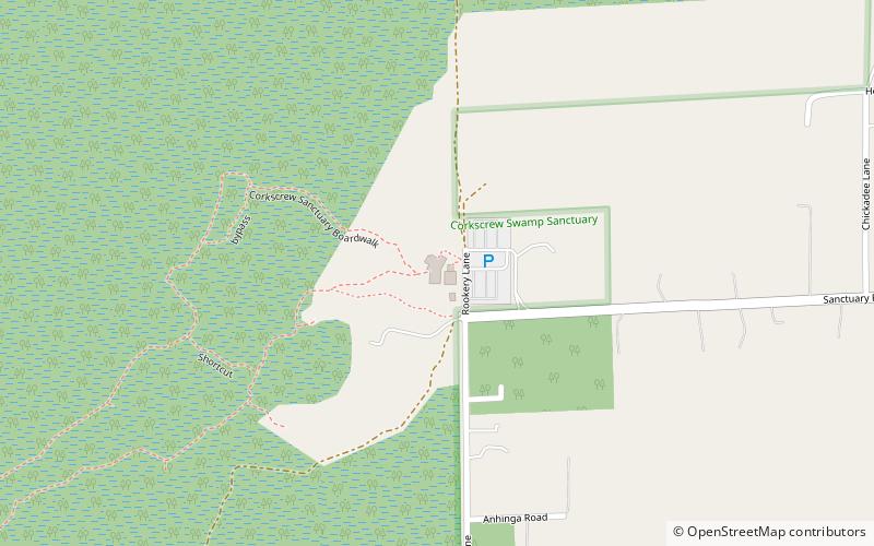 Audubon's Corkscrew Swamp Sanctuary location map