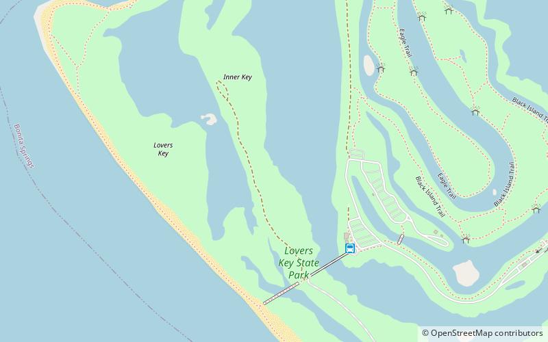 Lovers Key State Park location map