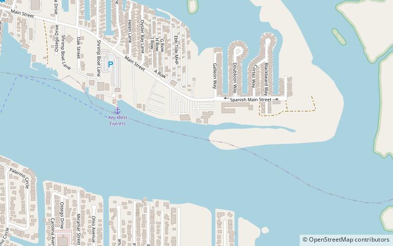 Salty Sam's Marina location map