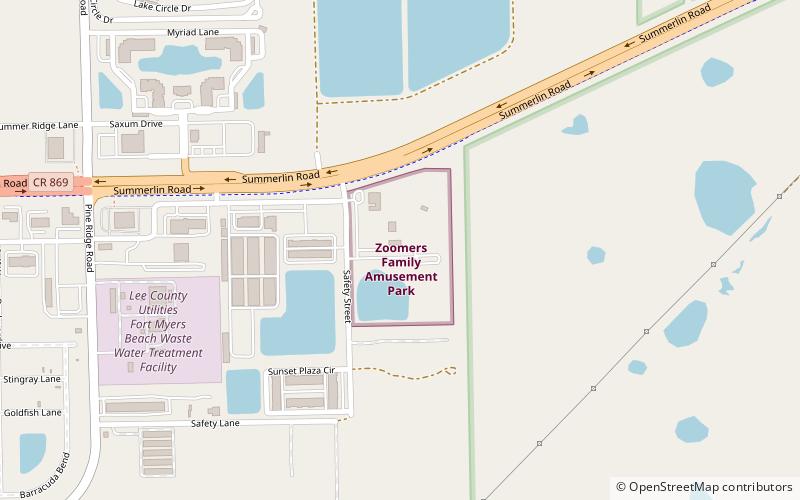 Zoomers Amusement Park location map