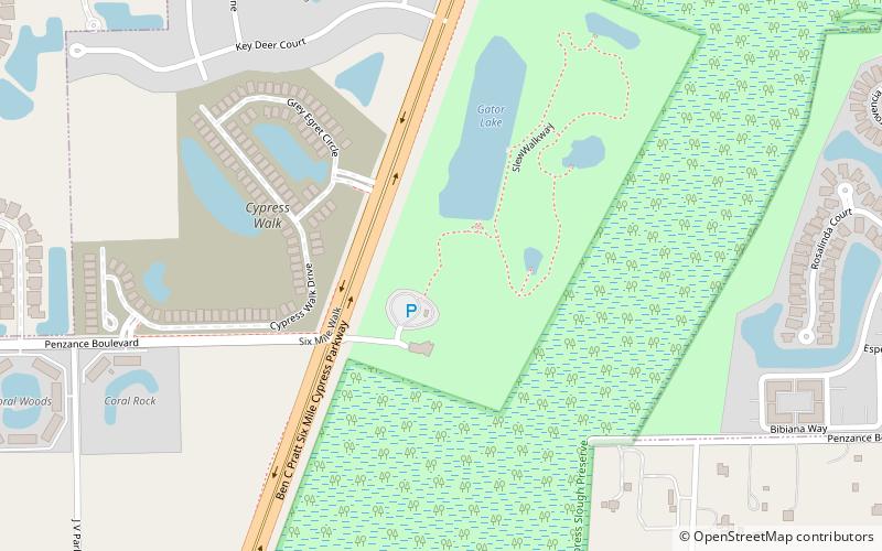 Six Mile Cypress Slough Preserve location map