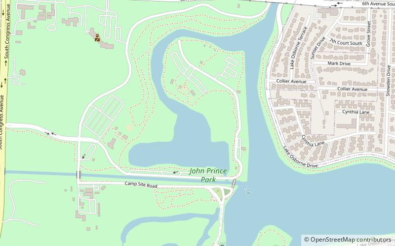 john prince memorial park west palm beach location map