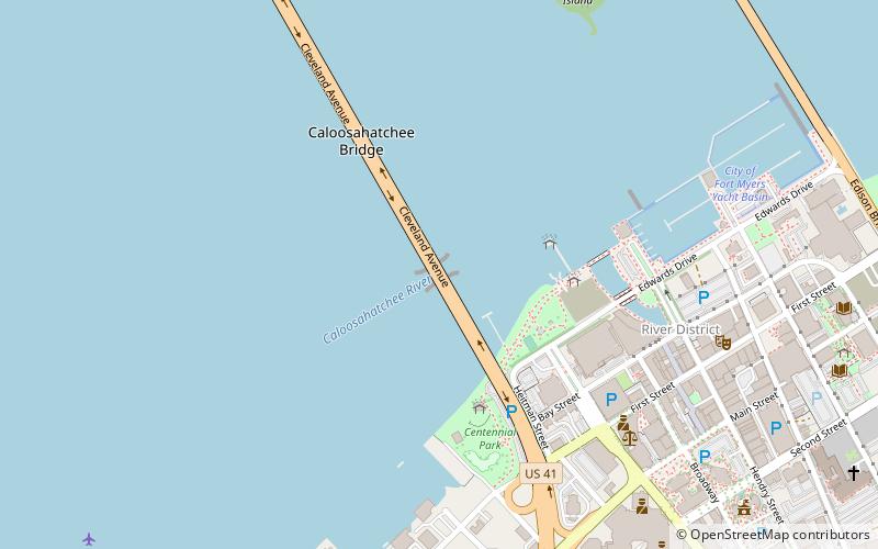 Caloosahatchee Bridge location map