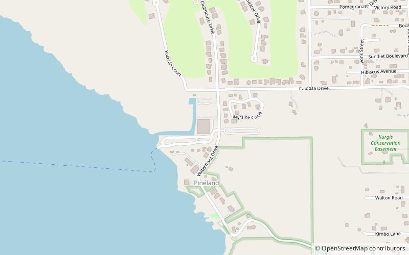 Pineland Marina location map