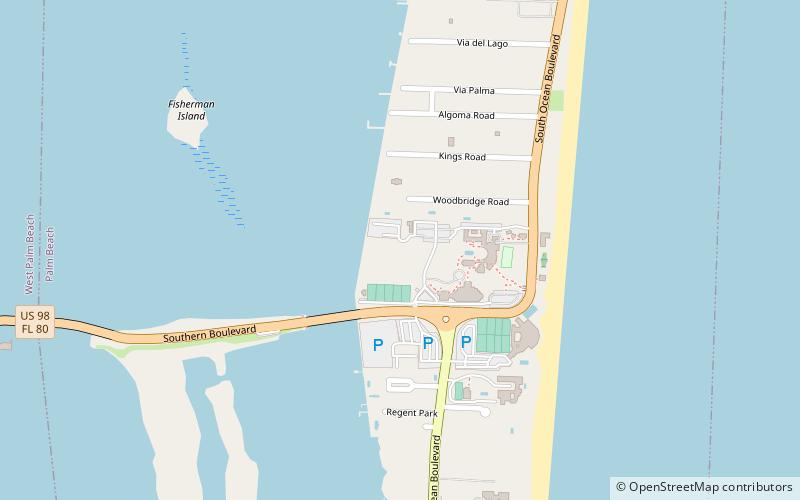 Mar-a-Lago location map