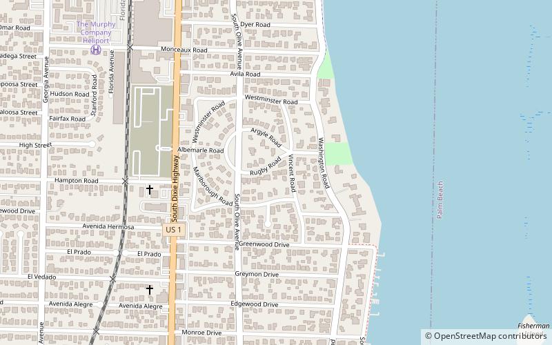 Prospect Park–Southland Park Historic District location map