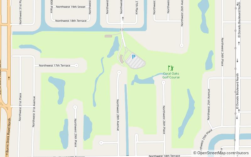 Coral Oaks Golf Course location map